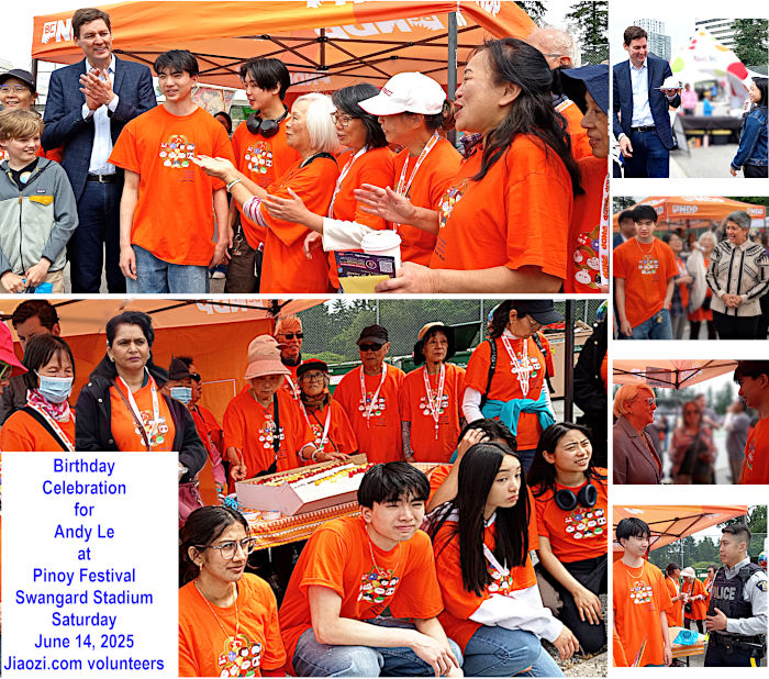 Any Le, Birthday event, at Pinoy Festival 2025,  for sole survivor of family deaths at Lapu Lapu attack, event attended by Premier Eby and MLAs